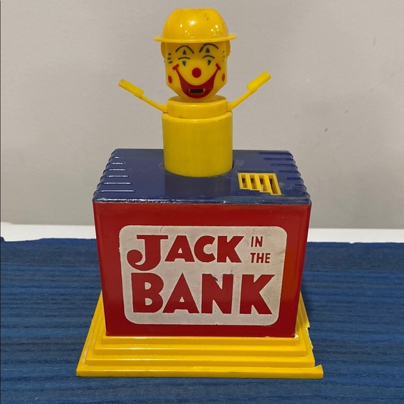 Tarco Toy Other - Vintage Jack in the Bank Toy piggy bank Tarco Toy